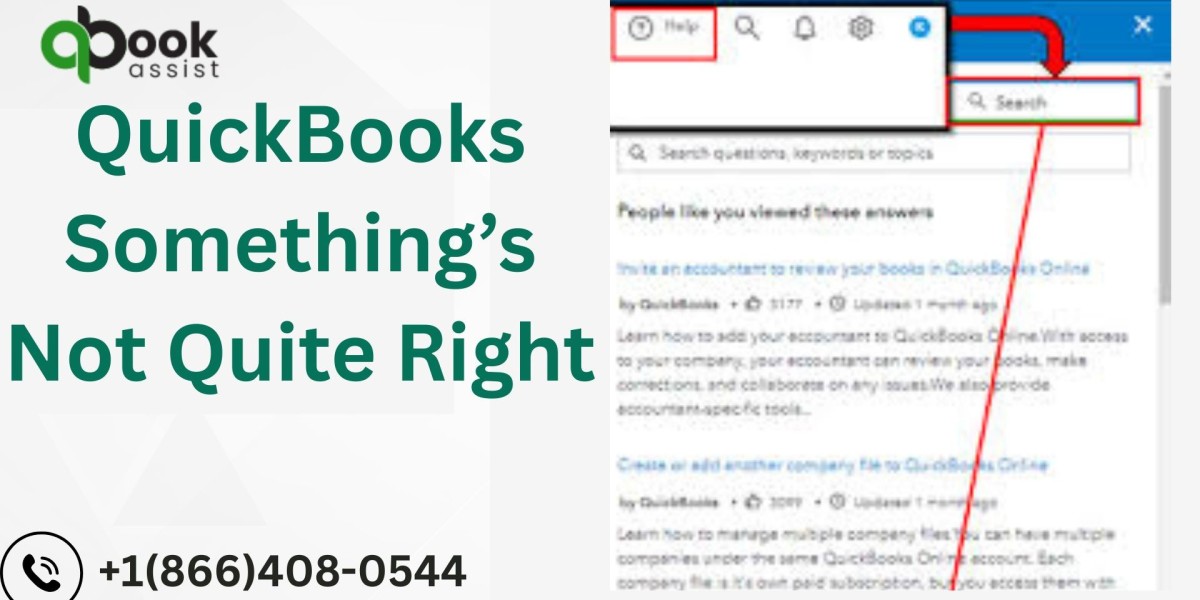QuickBooks Something’s Not Quite Right – Causes