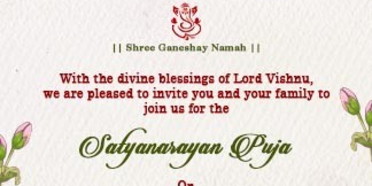Elegant Satyanarayan Pooja Invitation Ideas