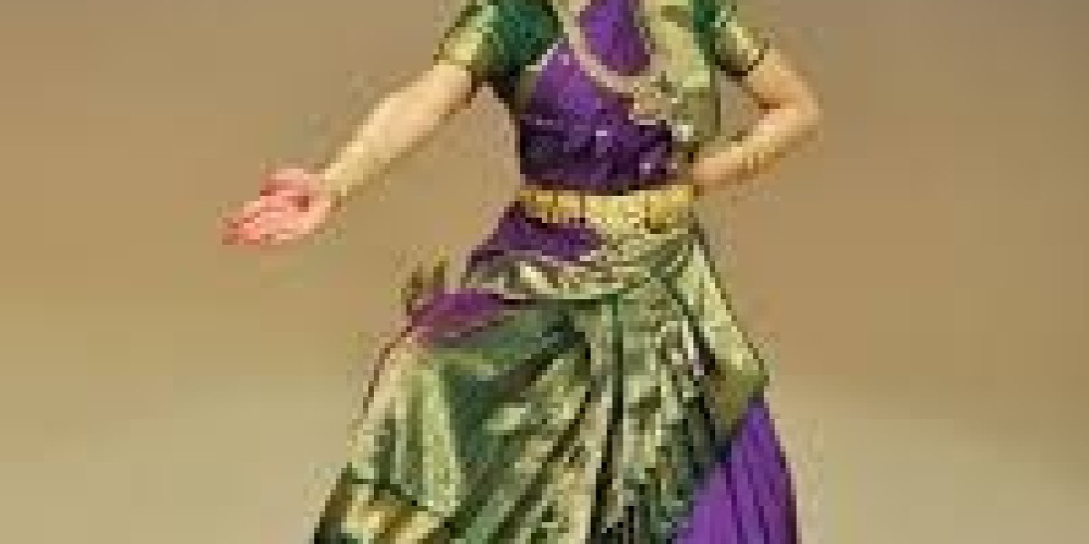 Pure silk Bharatanatyam costume