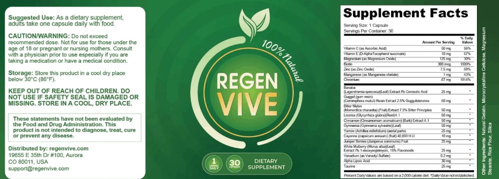 RegenVive BloodSugarSupport Profile Picture