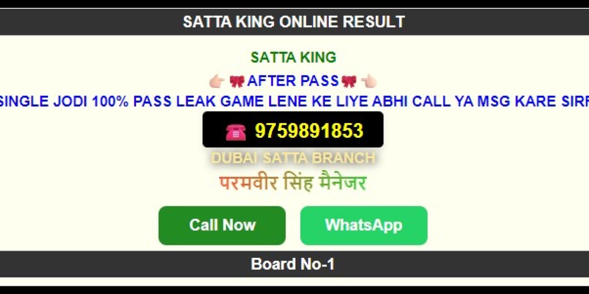 Stay updated with today’s Satta King results!