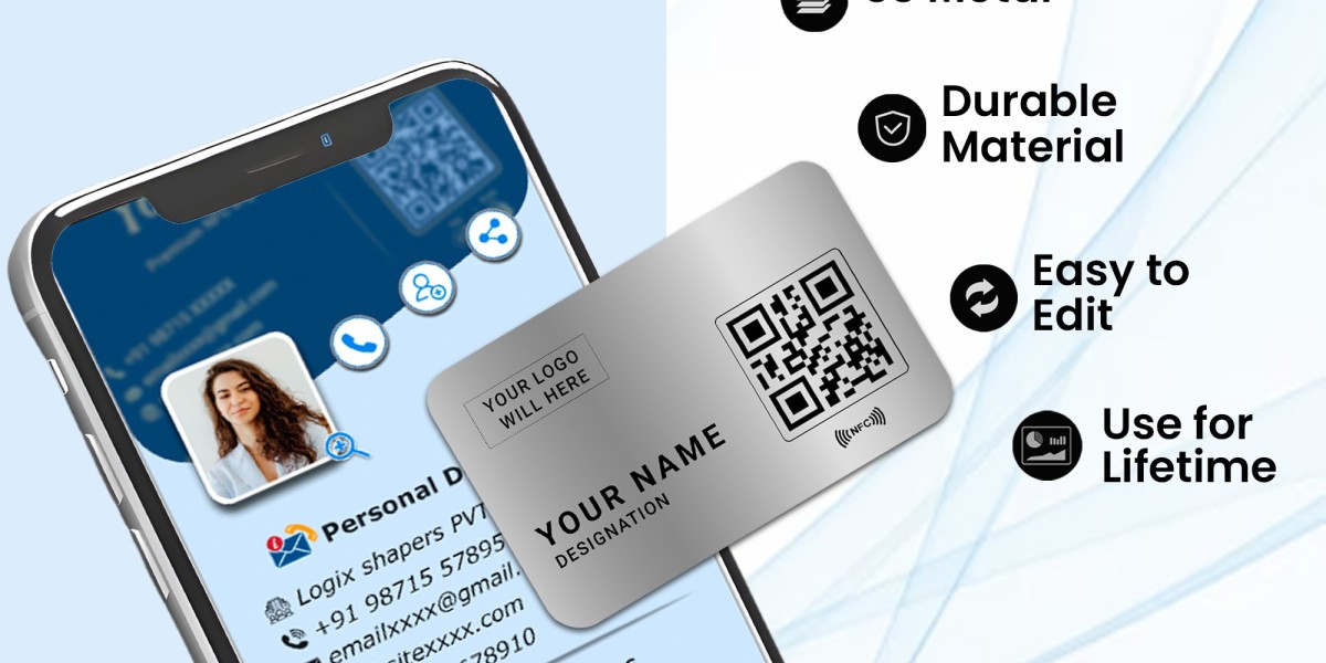 Premium Silver Metal NFC Business Cards