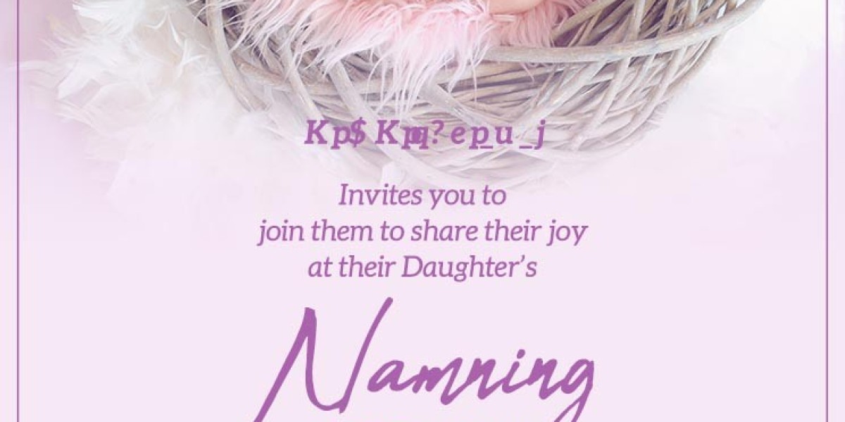 indian naming ceremony invitation card template