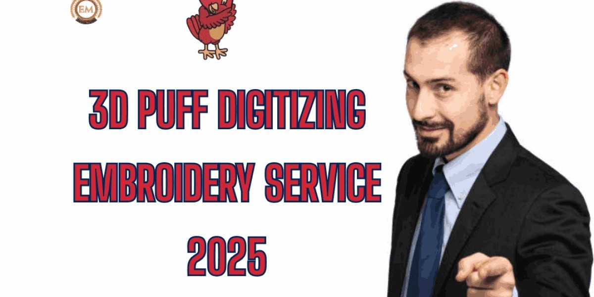 3D Puff Digitizing Embroidery Service 2025
