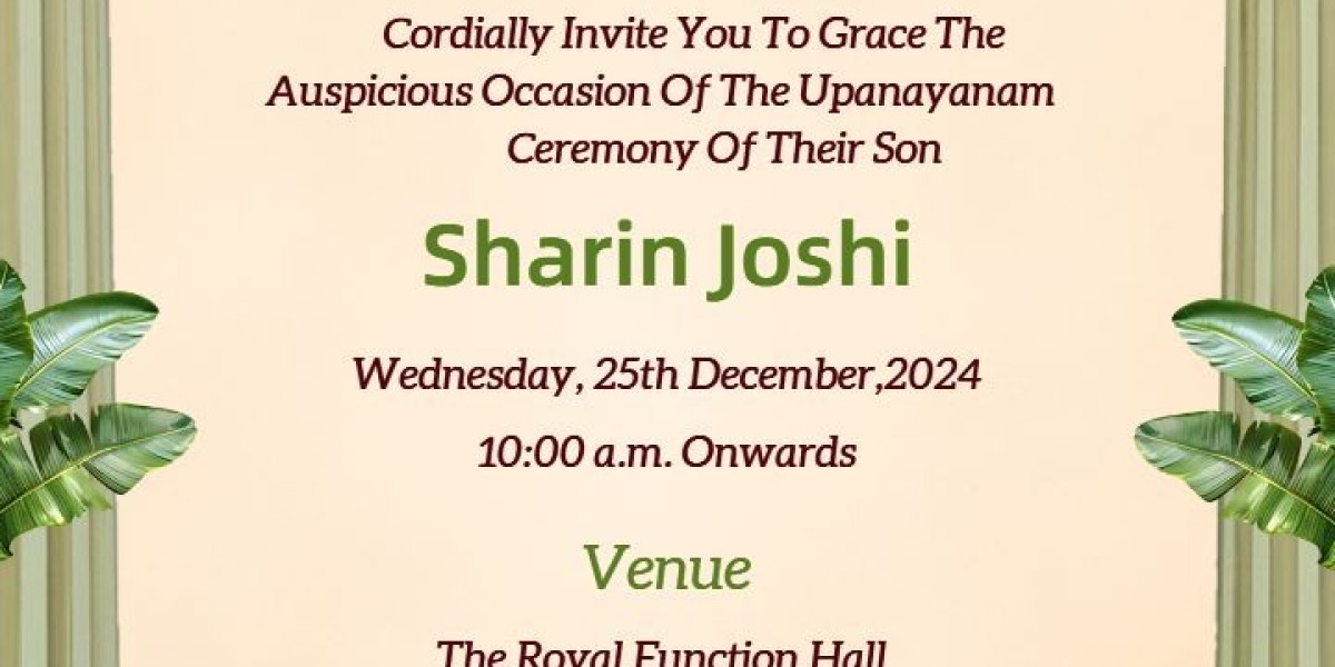 DIY Thread Ceremony Invitation – No Cost