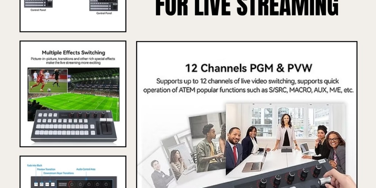 Broadcasting setup with Video Switcher for live