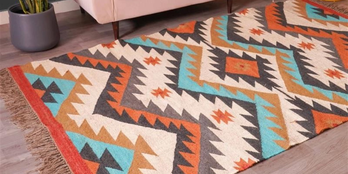 Wool Jute Kilim Rugs for UK Homes