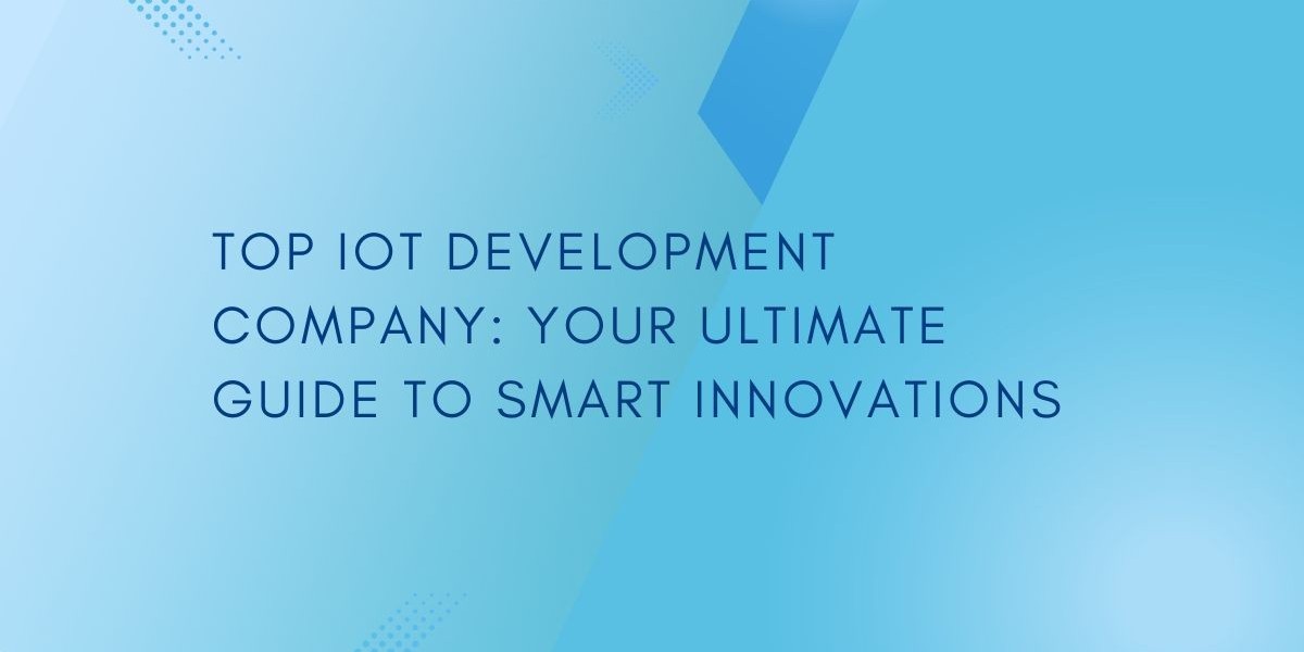 Top IoT Development Company: Your Ultimate Guid