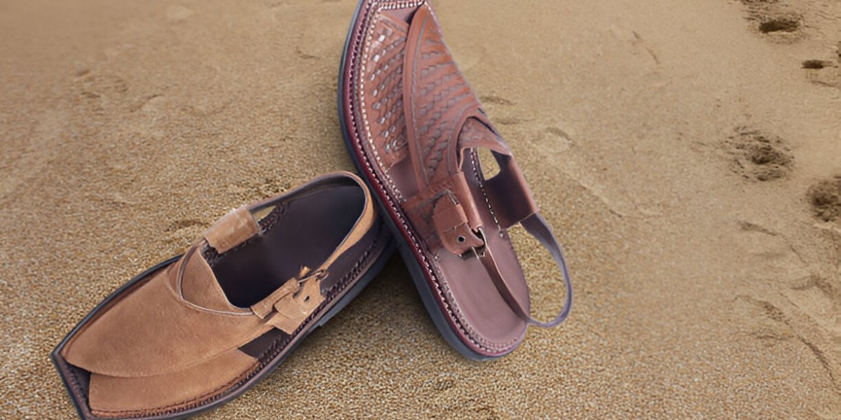 Craftsmanship of New Peshawari Chappal Pakistan